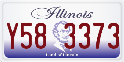 IL license plate Y583373