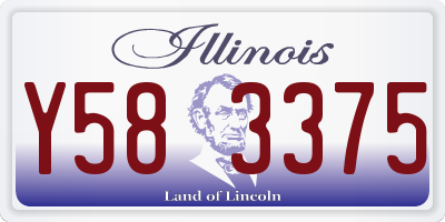 IL license plate Y583375