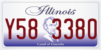 IL license plate Y583380