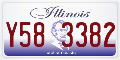 IL license plate Y583382