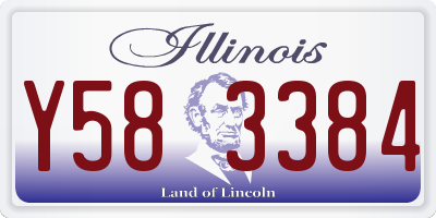IL license plate Y583384