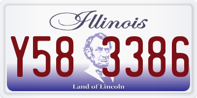 IL license plate Y583386