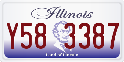 IL license plate Y583387