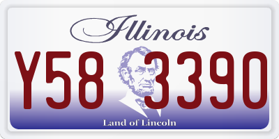 IL license plate Y583390