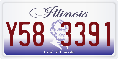 IL license plate Y583391