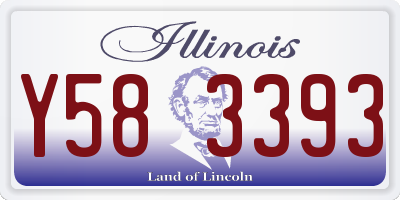 IL license plate Y583393