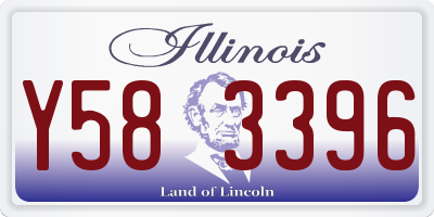 IL license plate Y583396