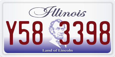 IL license plate Y583398