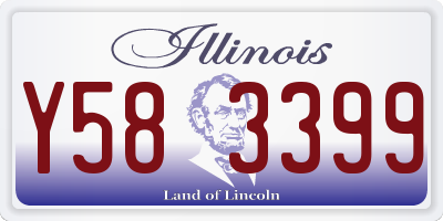 IL license plate Y583399