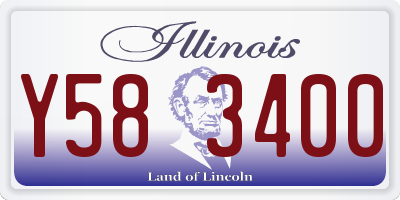 IL license plate Y583400