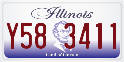 IL license plate Y583411