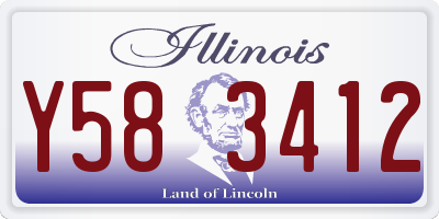 IL license plate Y583412