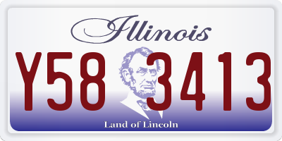 IL license plate Y583413