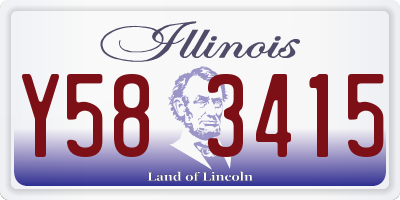 IL license plate Y583415