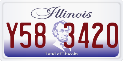 IL license plate Y583420