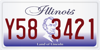IL license plate Y583421