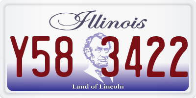 IL license plate Y583422