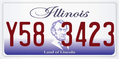 IL license plate Y583423