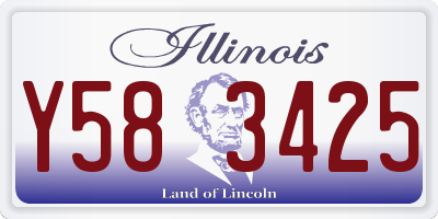IL license plate Y583425