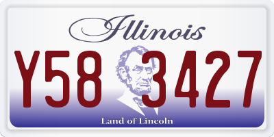 IL license plate Y583427