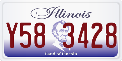 IL license plate Y583428