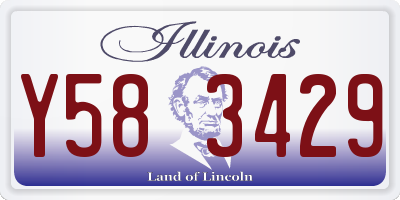 IL license plate Y583429