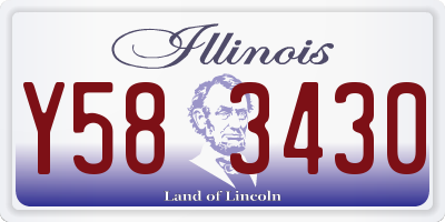 IL license plate Y583430