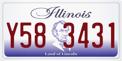 IL license plate Y583431