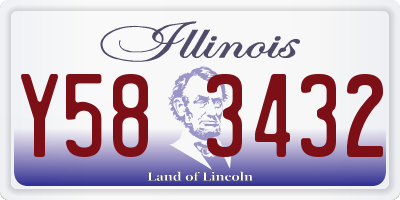 IL license plate Y583432