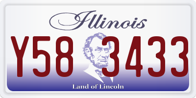 IL license plate Y583433
