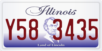 IL license plate Y583435