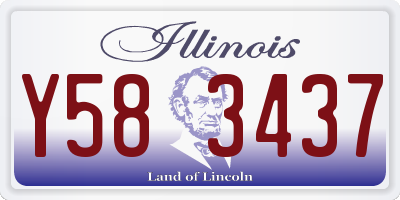IL license plate Y583437