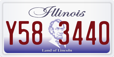 IL license plate Y583440