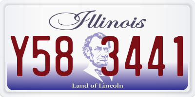 IL license plate Y583441