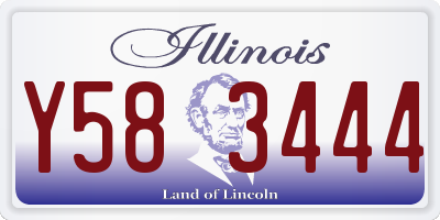 IL license plate Y583444