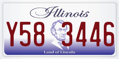 IL license plate Y583446