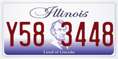 IL license plate Y583448