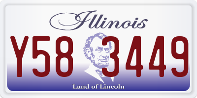IL license plate Y583449
