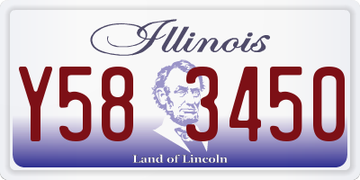 IL license plate Y583450