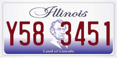 IL license plate Y583451