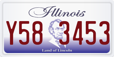 IL license plate Y583453