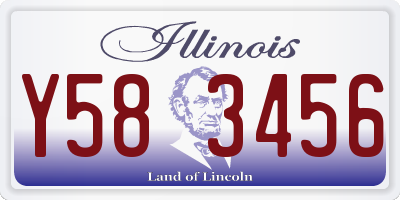 IL license plate Y583456