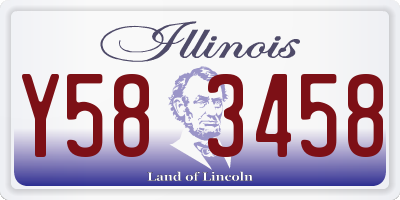 IL license plate Y583458