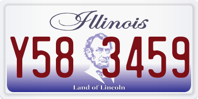 IL license plate Y583459