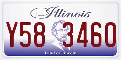 IL license plate Y583460