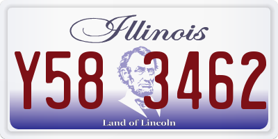 IL license plate Y583462
