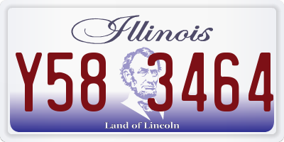 IL license plate Y583464