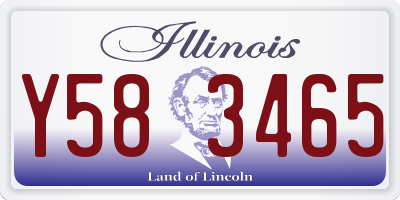 IL license plate Y583465