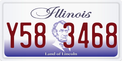 IL license plate Y583468