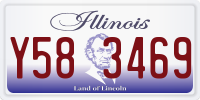 IL license plate Y583469